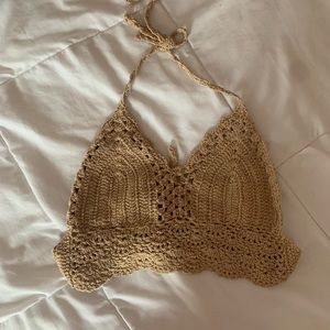 Crotchet top cropped